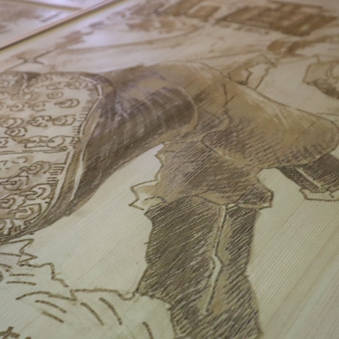 【OEM】林野庁の木製ポスターを製作