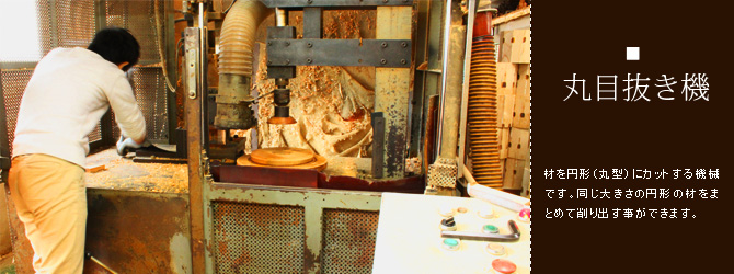 丸目抜き機