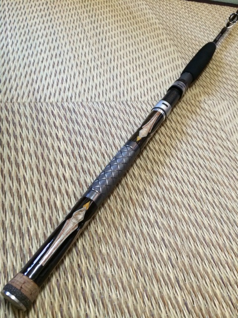 木象嵌を使用した釣具が完成