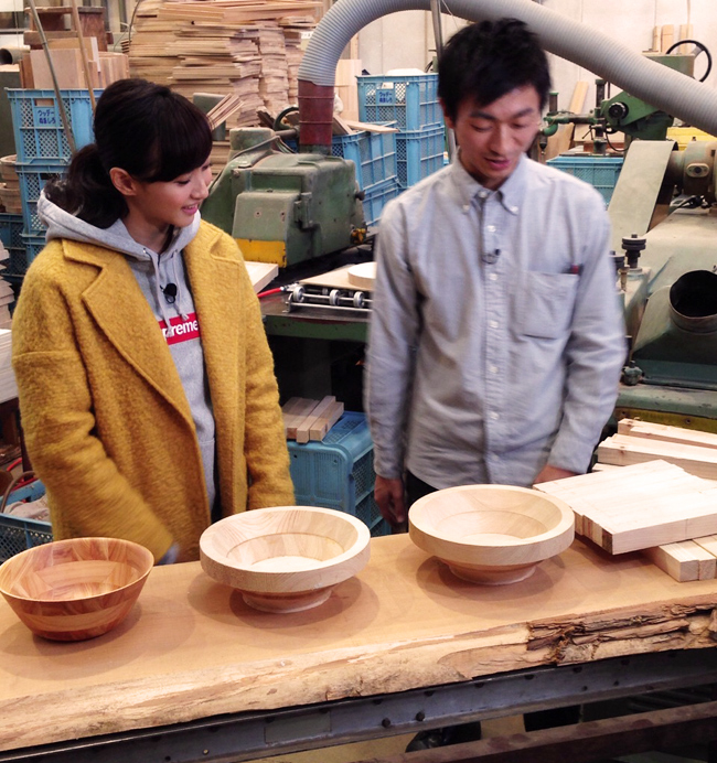 藤本美貴さんがTAKUMI館とラ・ルースに番組収録で来られました