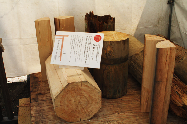 二宮神社　みんなの鳥居プロジェクト ー 根継ぎ