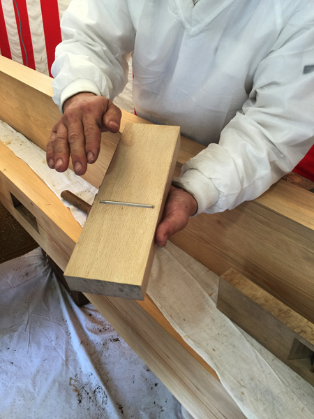 二宮神社　みんなの鳥居プロジェクト ー 根継ぎ