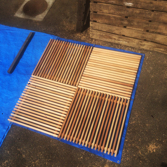 小田原産木材による市庁舎内の木質化