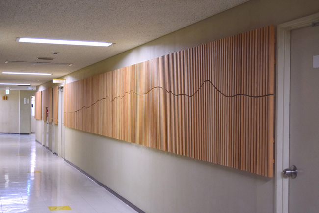 小田原産木材による市庁舎内の木質化