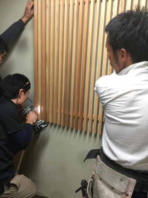 小田原産木材による市庁舎内の木質化