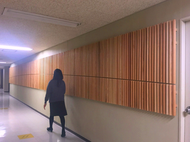 小田原産木材による市庁舎内の木質化