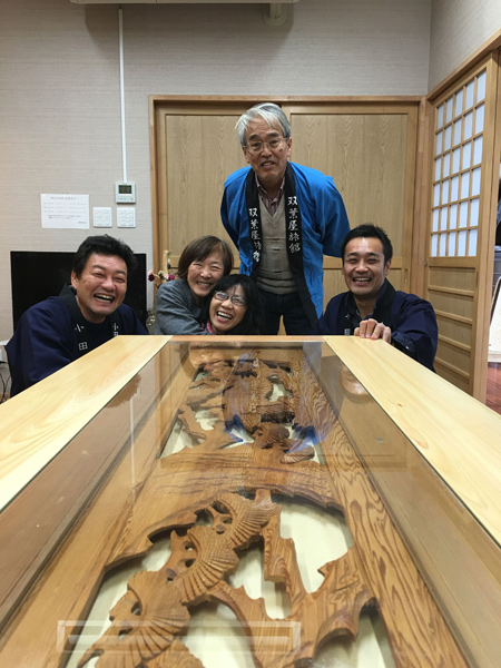 小田原 南相馬 欄間のテーブル