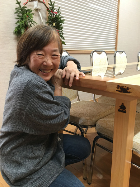 小田原 南相馬 欄間のテーブル