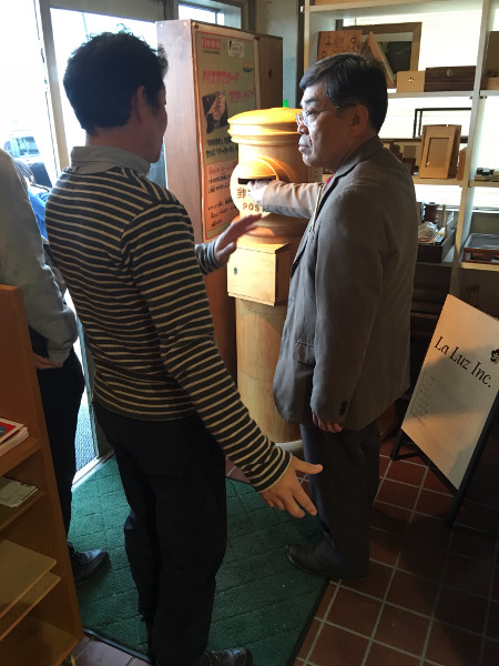 林野庁長官と1年目の職員さんの来社。