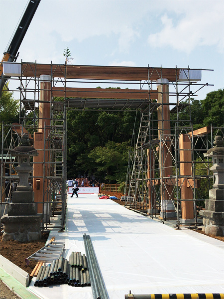 報徳祭「御木曳き」「立柱祭」