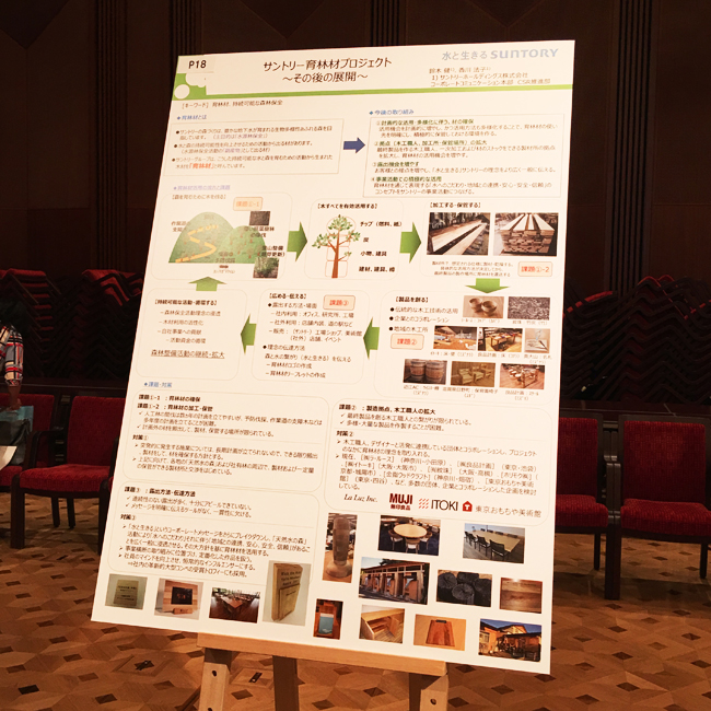 「サントリー天然水の森フォーラム」に参加しました。