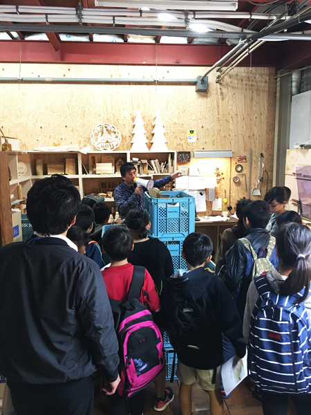 小田原市立早川小学校生の工場見学