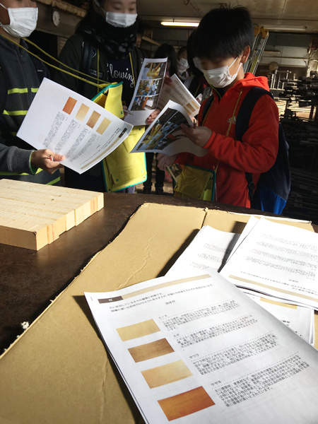 小田原市立早川小学校生の工場見学