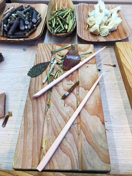 湘南T-SITEにて箸作り体験に参加しました。