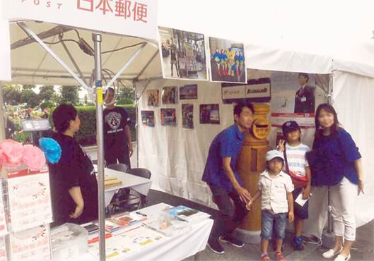 横浜セントラルタウンフェスティバルに間伐材ポストを貸し出しました。