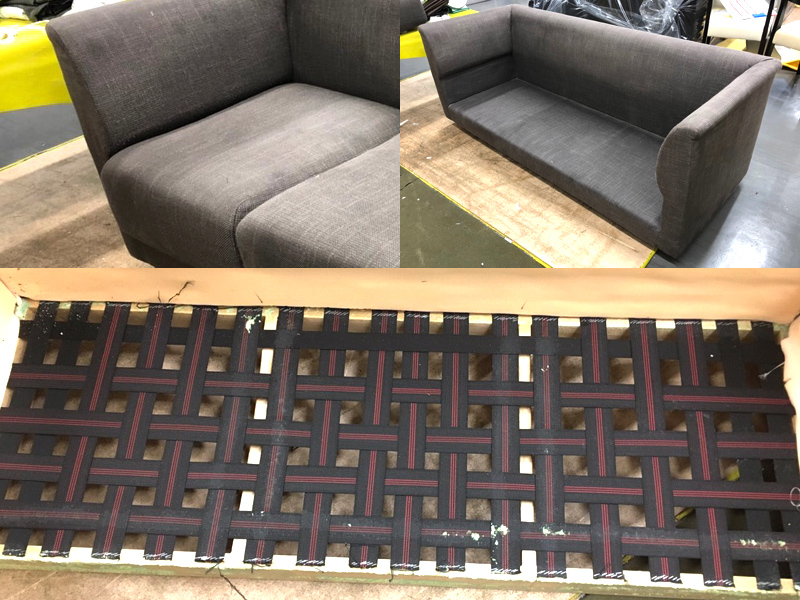 箱根老舗高級旅館 客室ソファの張替え