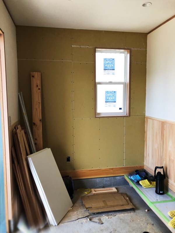 モザイク壁施工：小林様邸