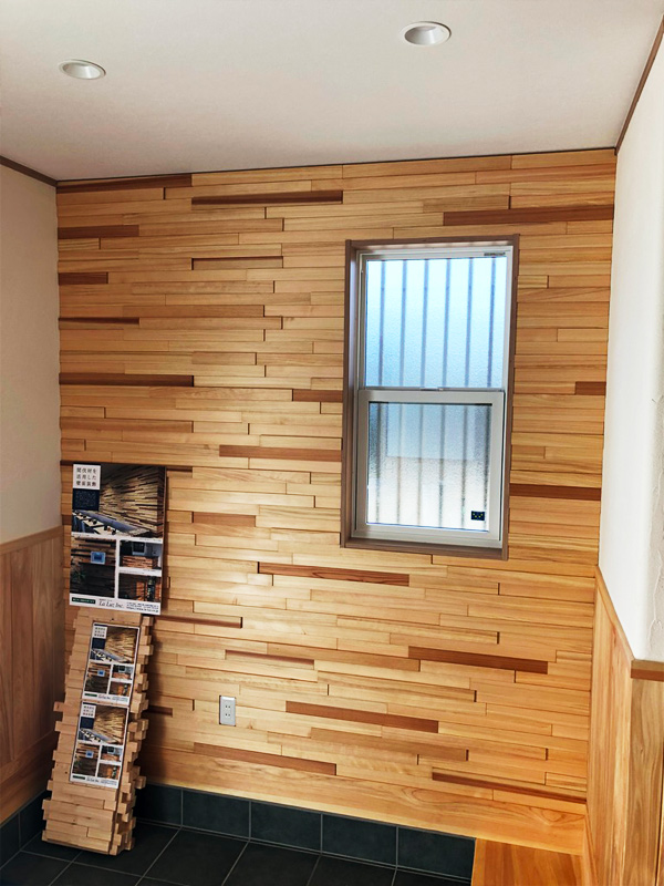 モザイク壁施工：小林様邸