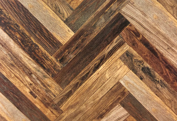 小田原市内端材モザイク壁