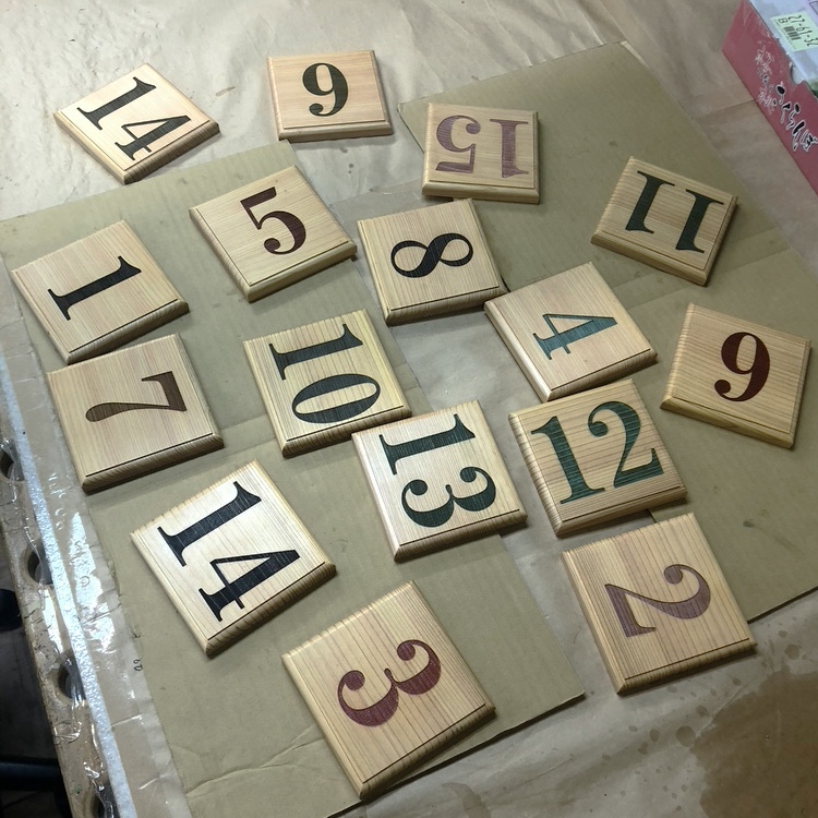 小田原市 いこいの森 RECAMP おだわらのBBQ場プレートの作製