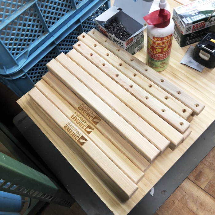 サーフライダーファウンデーション【すのこ・ワックスケース・建具の作製】