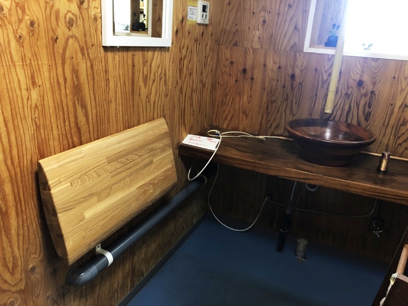 休憩室のカウンターと腰当ての作製。