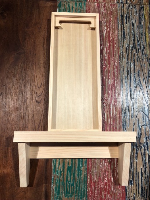 材料屋さんから依頼をうけて神棚を作製