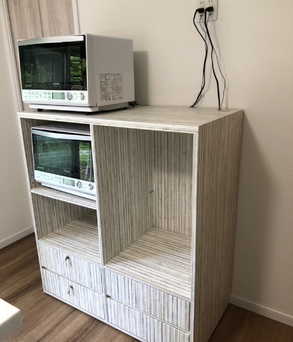 緑町の料理教室の棚を作製