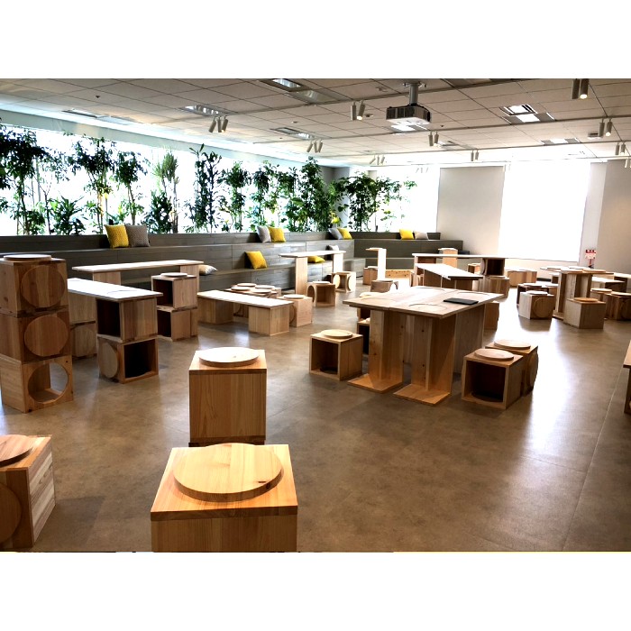 オフィス木質化の什器を制作