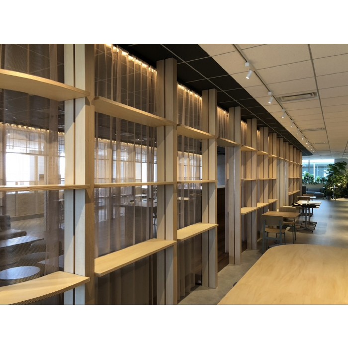 オフィス木質化の什器を制作