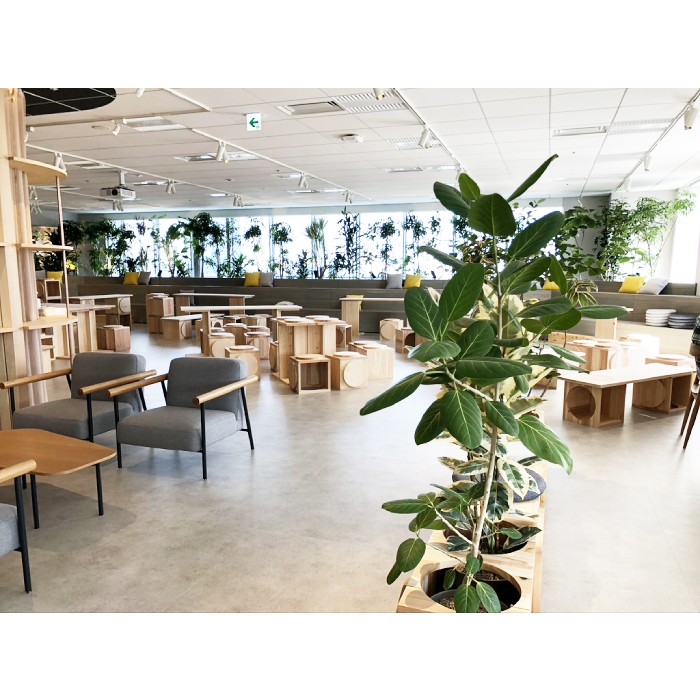 オフィス木質化の什器を制作