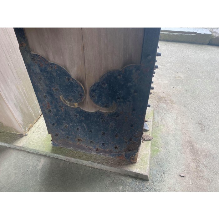 小田原城の常盤木門金属プレートの製作