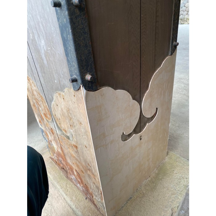 小田原城の常盤木門金属プレートの製作