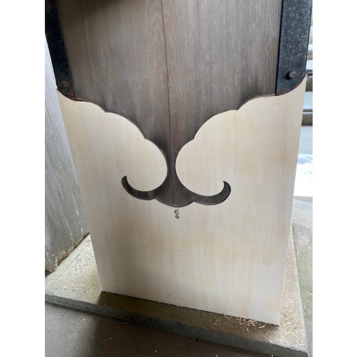 小田原城の常盤木門金属プレートの製作