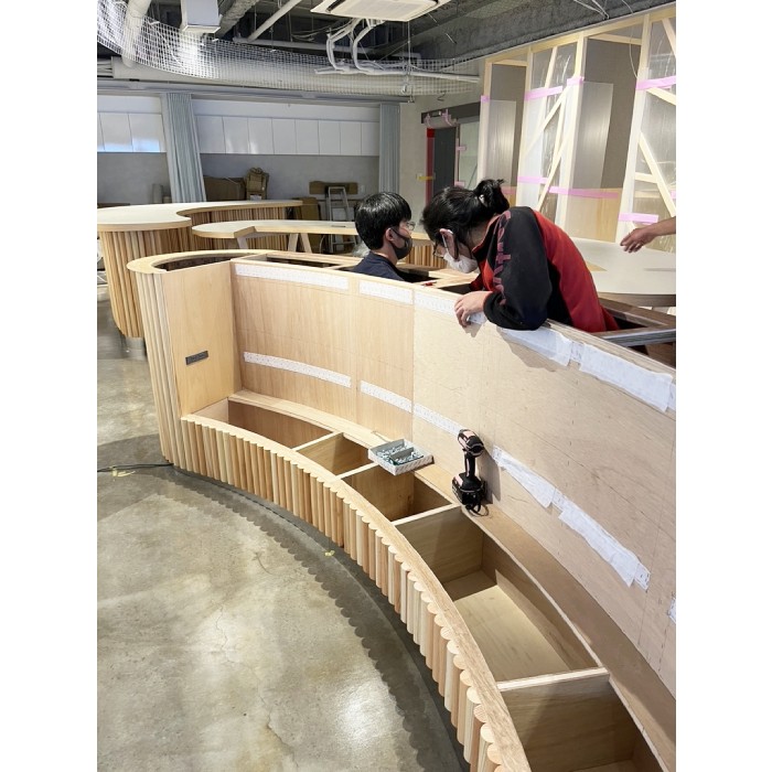 『アルテリア・ネットワークス』さんのサテライトオフィスの什器製作