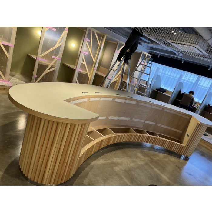 『アルテリア・ネットワークス』さんのサテライトオフィスの什器製作