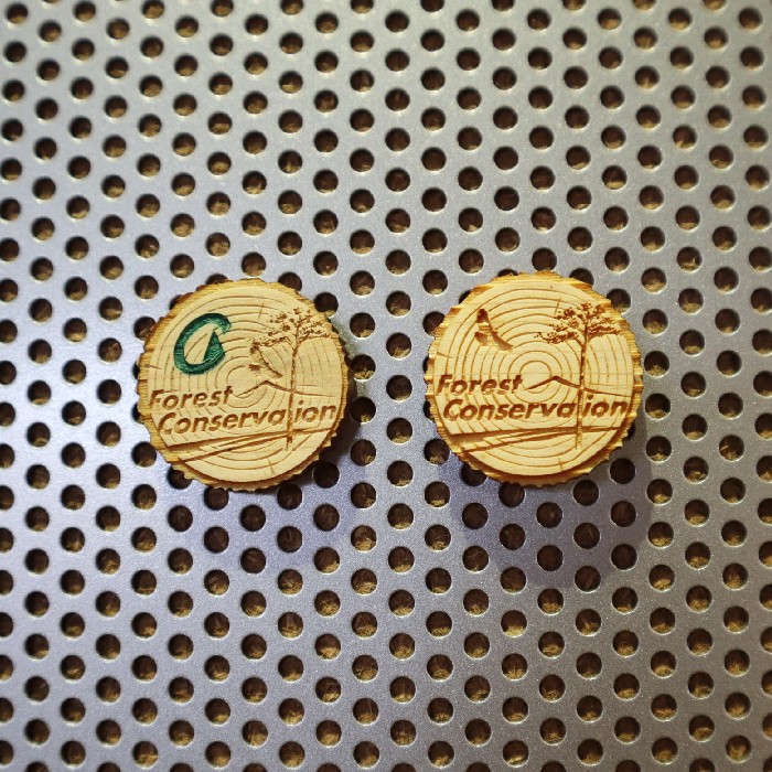 木製バッチの製作