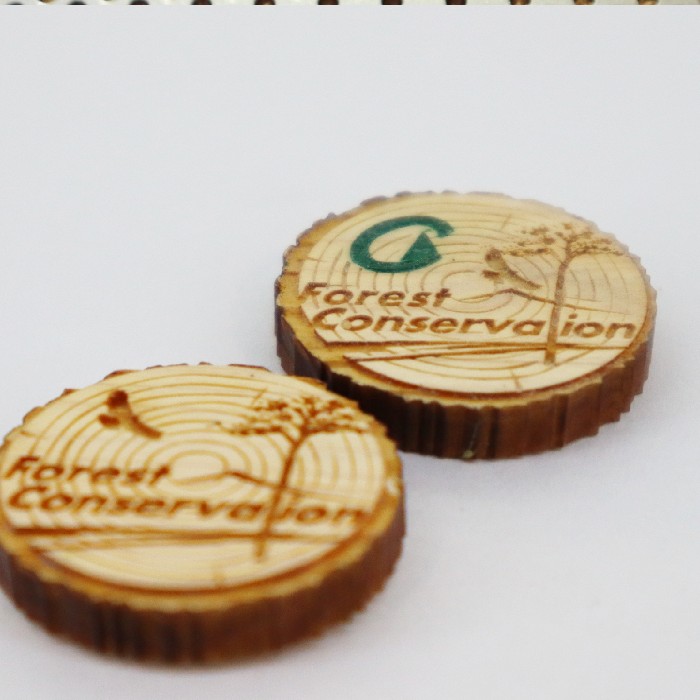 木製バッチの製作