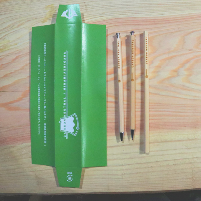 【OEM】南足柄市の木材を使用した鉛筆の製作