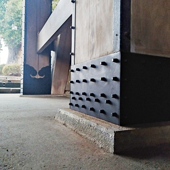 【OEM】小田原城の常盤木門金属プレートの製作