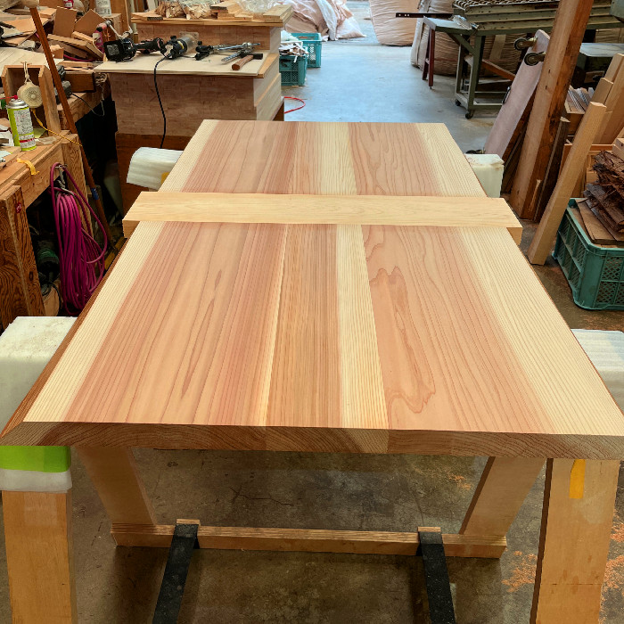 和食 よつ葉さんのテーブルを製作