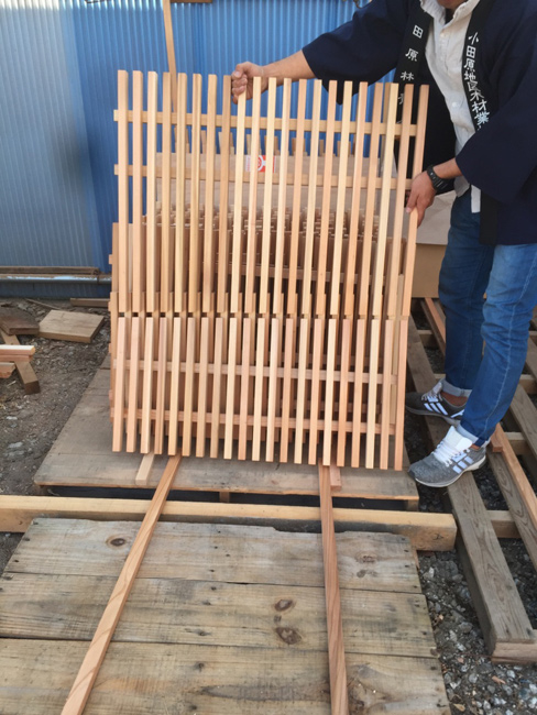 小田原産木材による市庁舎内の木質化